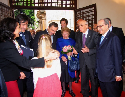 Il Presidente Giorgio Napolitano in visita