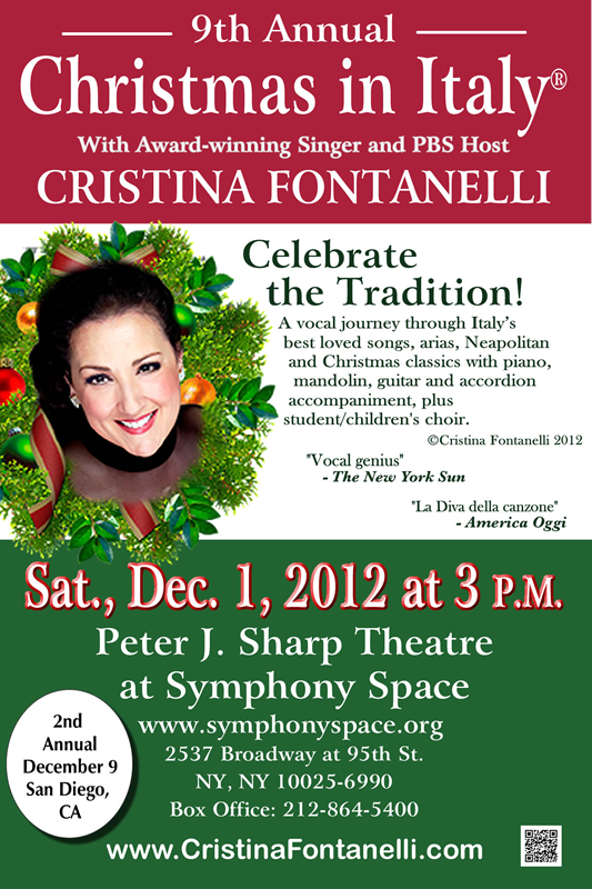 Cristina Fontanelli’s 9th Annual ‘Christmas in Italy’