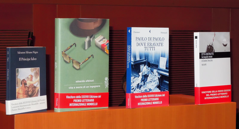 I libri vincitori dell XXXVIII edizione del Premio Letterario Internazionale Mondello 